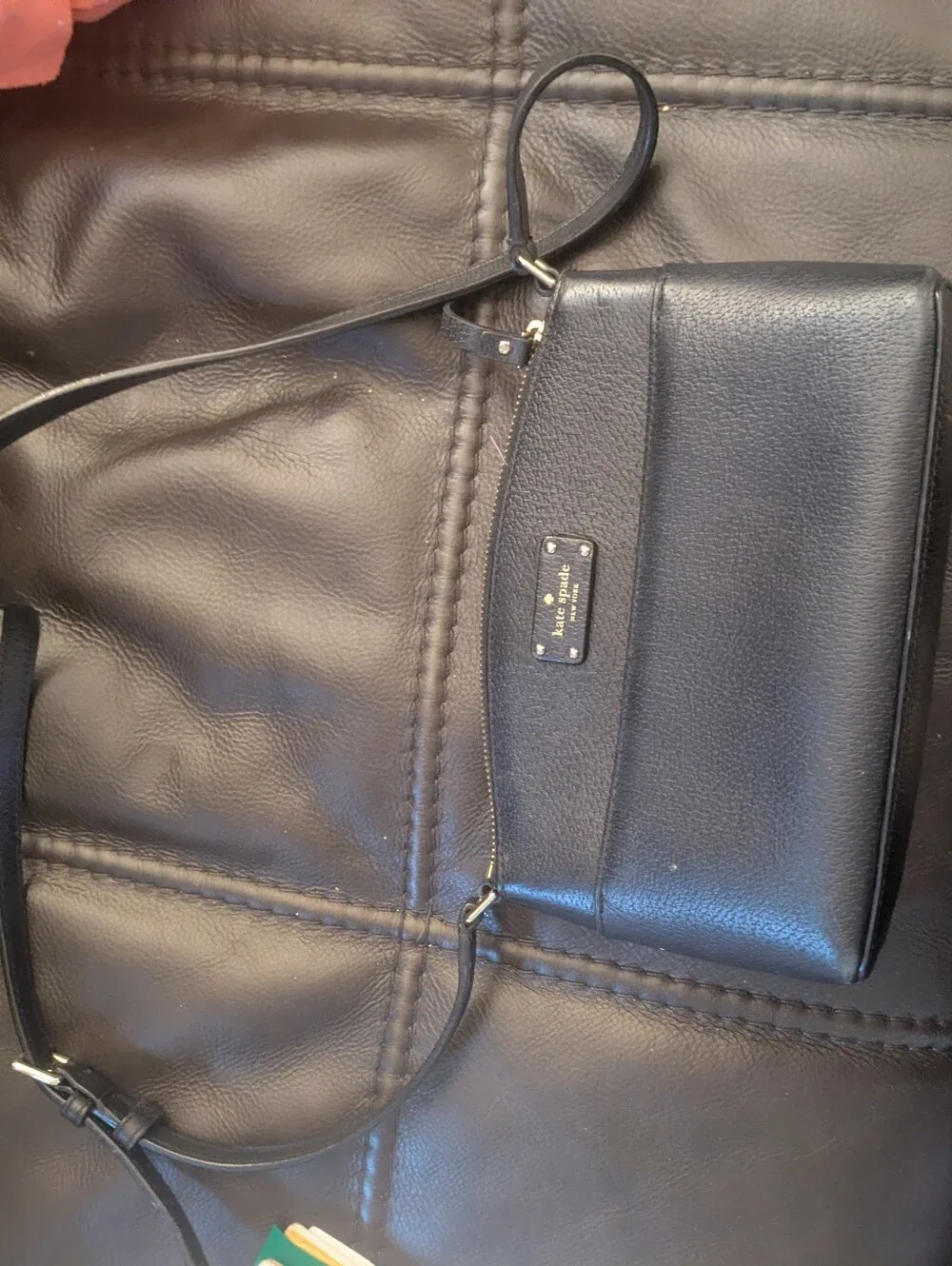 kate spade Black Leather Crossbody purse